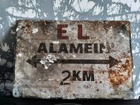 WW2 tysk skylt El Alamein