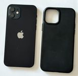 Iphone 12 med laddsladd, kabel och skal