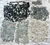 LEGO 2,3 kg – svart, grått & vitt (äldre & nyare bitar)
