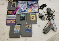 Spel och Zapper till Nintendo 8 bitar