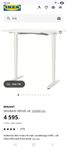 ikea skrivbord BEKANT elektriskt höj- oxh sänkbart