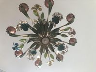 Vintage italiensk takkrona sagolik lampa 