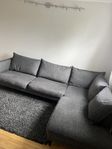 Leone 3-sits soffa med divan höger - Mio