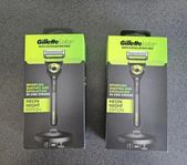 Gillette rakhyvel med exfolieringsremsa. Neon Night.
