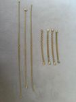 Guld 18K halsband och armband!