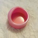 Rosa liten matskål