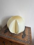 Lampskärm funkis, klot med struktur, cremefärgat glas