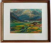 Pastellmålning Helge Zandén