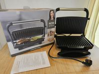 Panini-grill, kontaktgrill, bordsgrill 1000W 