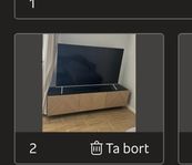 TV-bänk eller vägghylla 