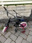 barncykel cykel stödhjul 12” punkteringsfria däck 