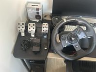 Logitech G920, ratt, växelspak, pedaler