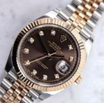 Rolex Datejust 41 – Chocolate Dial m. Diamanter