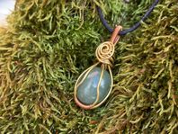 Aventurin wire wrapped smycke – handgjort, A+ kristall, 11
