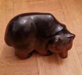Retro Nittsjö keramik björn, design Thomas Hellström