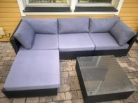 Loungesoffa i rotting