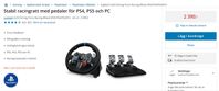 Logitech G29 Driving Wheel Stabil racingratt med pedaler