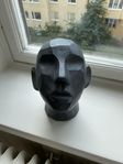 Dekoration/staty/figurin/prydnad/huvud/byst i stengods