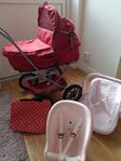 Dockvagn, cykelsits o bilstol
