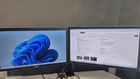 Datorskärm Dell 24 tum med monitorhållare 