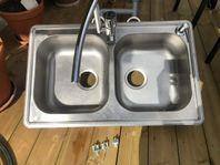 Diskbänk med blandare
