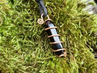 Obsidian smycke – skydd, koppar & energi, handgjort 6g