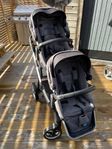 Thule Sleek syskonvagn – grå melange