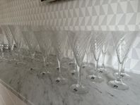 Orrefors Helena champagne rödvin snaps glas