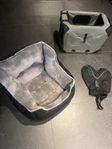 Transportbur / väska / regnjacka / trixie bilstol för hund
