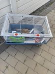 hamesterbur med tillbehör 