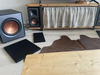Klipsch r51pm högtalare + R100SW subwoofer