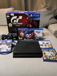 PlayStation 4 Slim 1 TB with 2 controllers and 6 games 