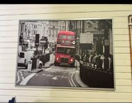 2 st stora tavlor med London motiv