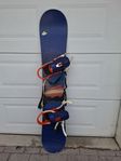 Burton Custom 55 snowboard + bindningar (vintage)