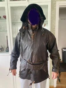 CRESS ANORAK i äkta getskinn