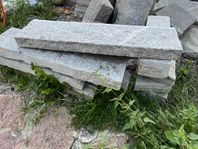 Trappsteg och kantsten i granit