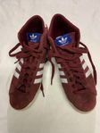 Adidas Basket Profi Hi skor – Röd Läder, Storlek 44 2/3