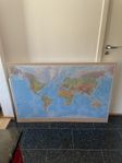 Stor världskarta 137x93