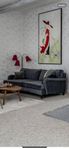 en stor 204 cm x 135 cm originaltavla med ram
