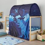 Loftsäng/Barnsäng Ikea Kura med sängtält