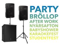 HÖGTALARE & BAS UTHYRES