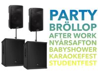 HÖGTALARE & BAS UTHYRES