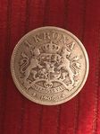 Enkrona Oscar Il silvermynt 80 % Årtal. 1906