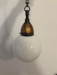Taklampa / Klot / Glas och Koppar / 1900-tal
