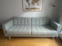 3-sitssoffa IKEA Landskrona, Gunnared ljusgrön/trä