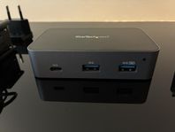 USB-C hub med monteringsbeslag