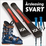 Barnskidor, alpina vuxenskidor, snowboards