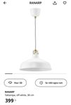 Taklampa Ikea Ranarp