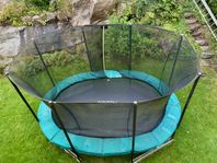 Studsmatta med ny duk, North trampoline Oval 420