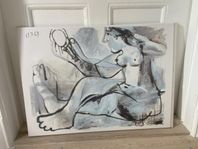 3 tavlor Dali och Picasso på canvas 50* 70 cm